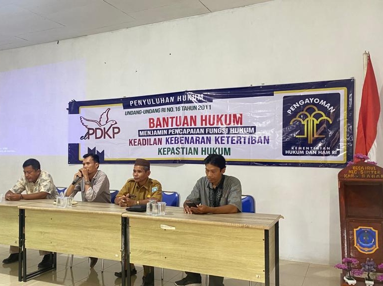 Usai MoU Posbakum, elPDKP Babel Gelar Penyuluhan Hukum di Desa Ibul