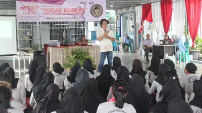 Warga Binaan Lapas Perempuan Bandar Lampung Antusias Ikuti Penyuluhan Hukum Yang Digelar elPDKP Lampung