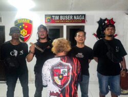 Buser Naga Tangkap  Sam ,Pria Yang Ancam Warga Gunakan Pisau