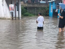 Satu Jam Diguyur Hujan , Perumahan Taman Surya Terendam Banjir