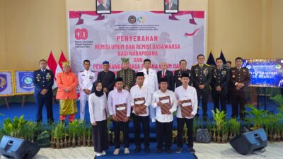Gubernur Babel Serahkan Remisi Bagi Warga Binaan Lapas Pangkalpinang