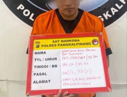Jualan Sabu , Pecatan Polisi Ini Kembali Masuk Bui