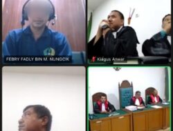 Divonis Hukuman Seumur Hidup , Terpidana Narkotika di Palembang Jalani Sidang PK